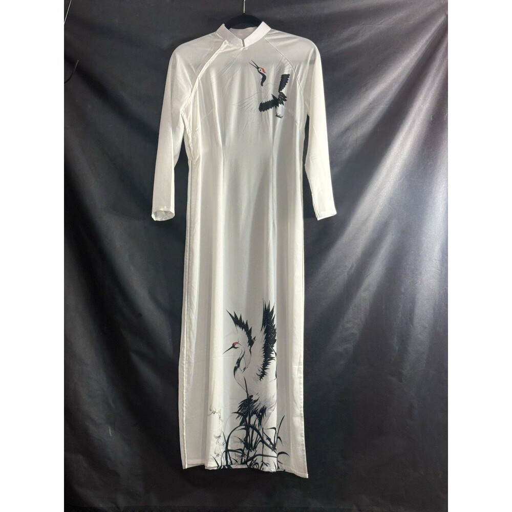 Ao Dai traditional Vietnamese  Travel Dress Maxi Length Sz PL